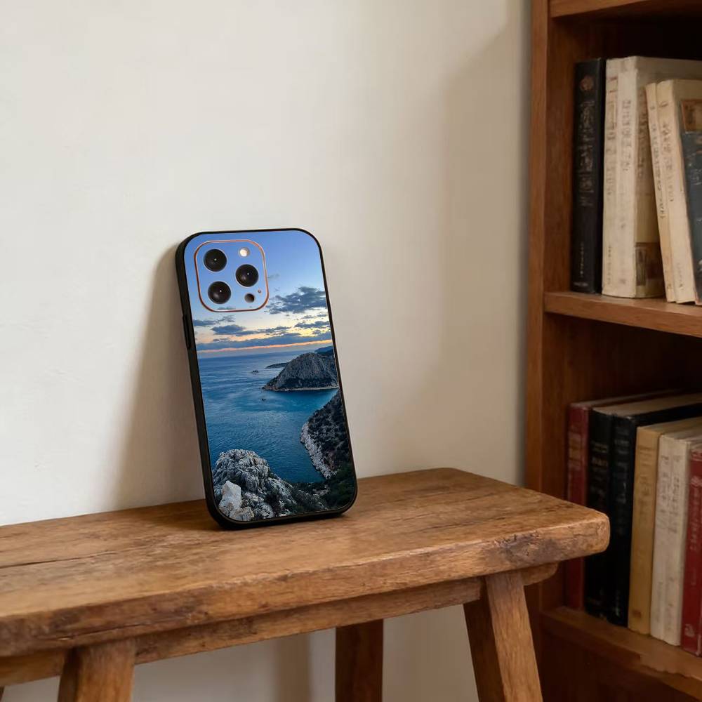Marine Landscape Phone Case For iPhone17,16,15,14,13,12,11 Plus,Pro Magnetic with Magsafe Wireless Charging