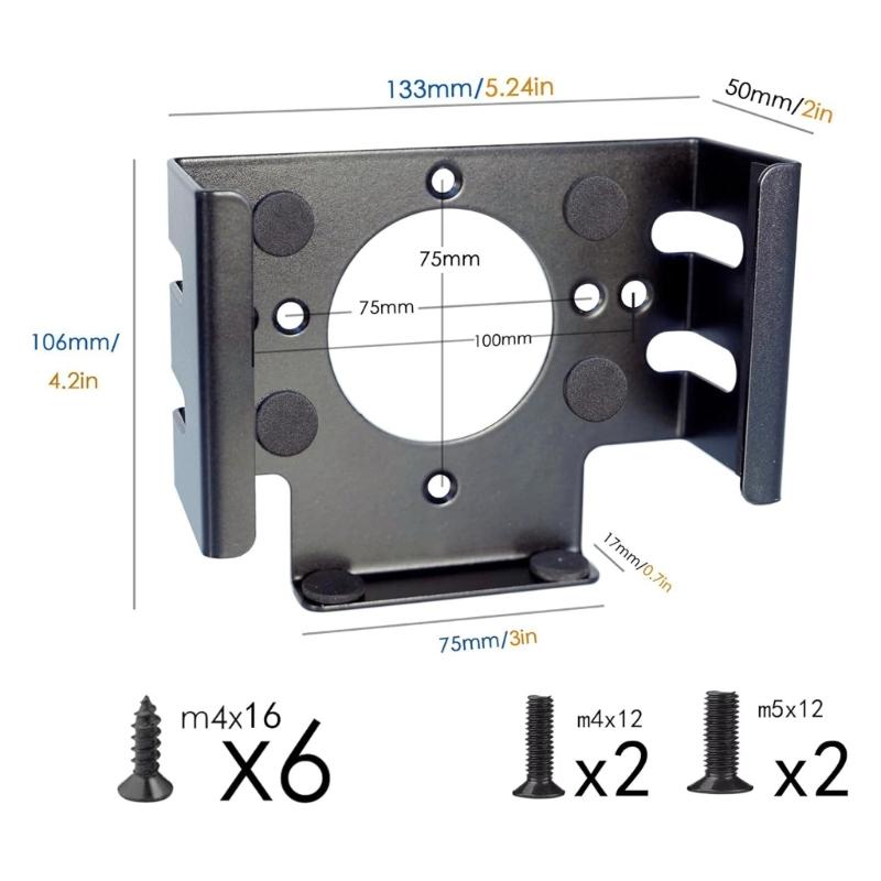 Metal Stand Durability For Mini Desktop Computer Under Desk And Screen Back Mounting Solution Space Saving