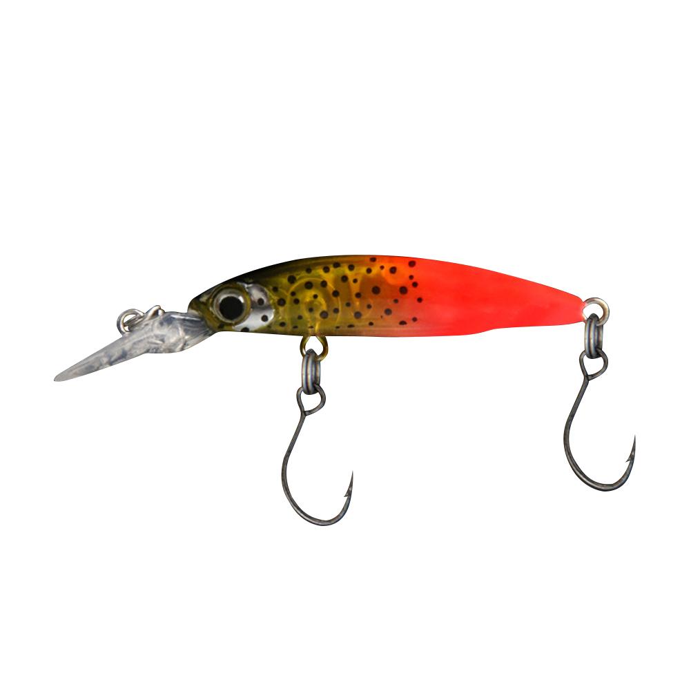 

Sinking Crankbait 40mm 1.8g Artificial Hard Bait Longtongue Plate Wobblers Trout Lures for Trout Bass Carp Fishing Accessories