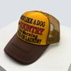 New Unisex Color Block 3D Printed Letter Baseball Hats Sunshade Hip Hop Breathable Personal Trucker Caps Mesh Versatile Fashion