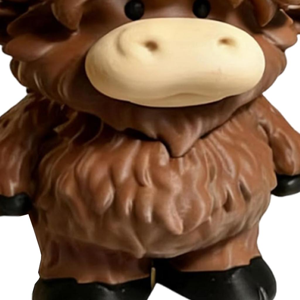 Adorable Highland Cow Farmhouse Cow Decor Soap Bottle with Pump Cute Liquid Soap Dispenser Organizer for Hand Soap & Shower Gel