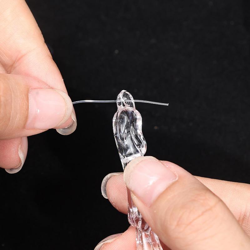 Clear Crystal Icicle Christmas Ornaments Acrylic Ice Pendants for Xmas Tree Window Eaves Wedding Winter Party Holiday Decoration