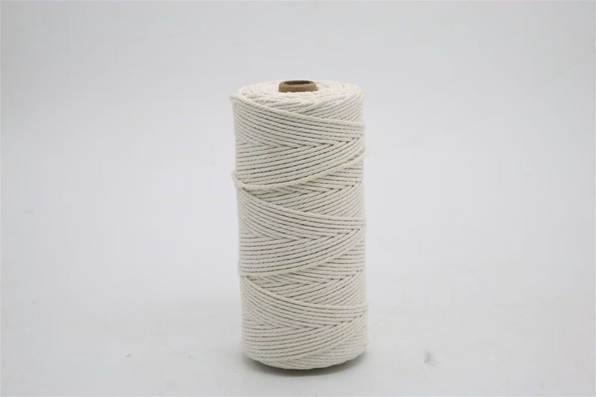 2mm Colored Cotton Rope, Cotton Thread Rope, Handmade DIY Woven Rope One Size бежевый