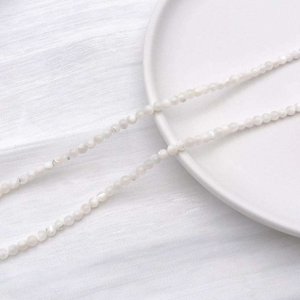 Natural White Mother-of-Pearl Beads & Shell Slices Multi-Style DIY Bracelet/Necklace Pack