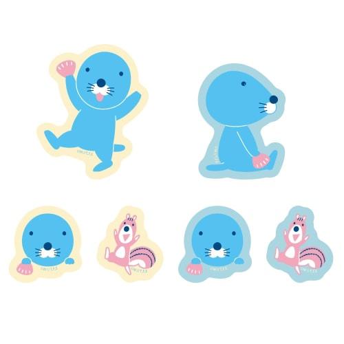 

[Official] COSPA Bonobono Bonobono and Chipmunk-kun Mini Sticker Set