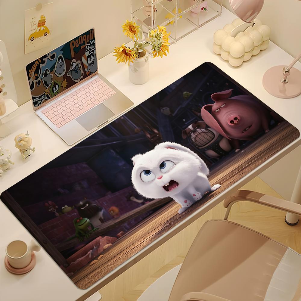 Cartoon TThe Secret Life Of Pets Mouse Pad Large NonSlip Lockedge Desktop Computer Desk Mat Keyboard Office Gamer Student