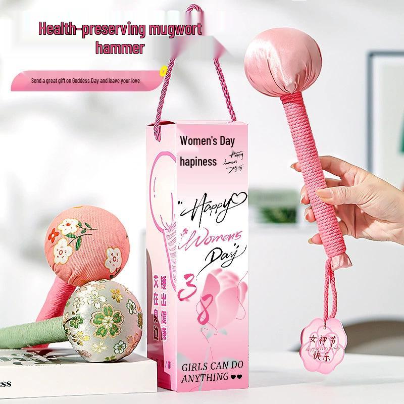 Women's Day Gift: Mugwort Massage Hammer for Girlfriend or Wife - Health & Back Massage Tool