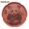 Hand-carved Panda Zisha Pot Bearing Holder Elegant Dry Bubble Table Dry Brew Table Tea Tray Fruit Snack Plate Purple Mud Teaset
