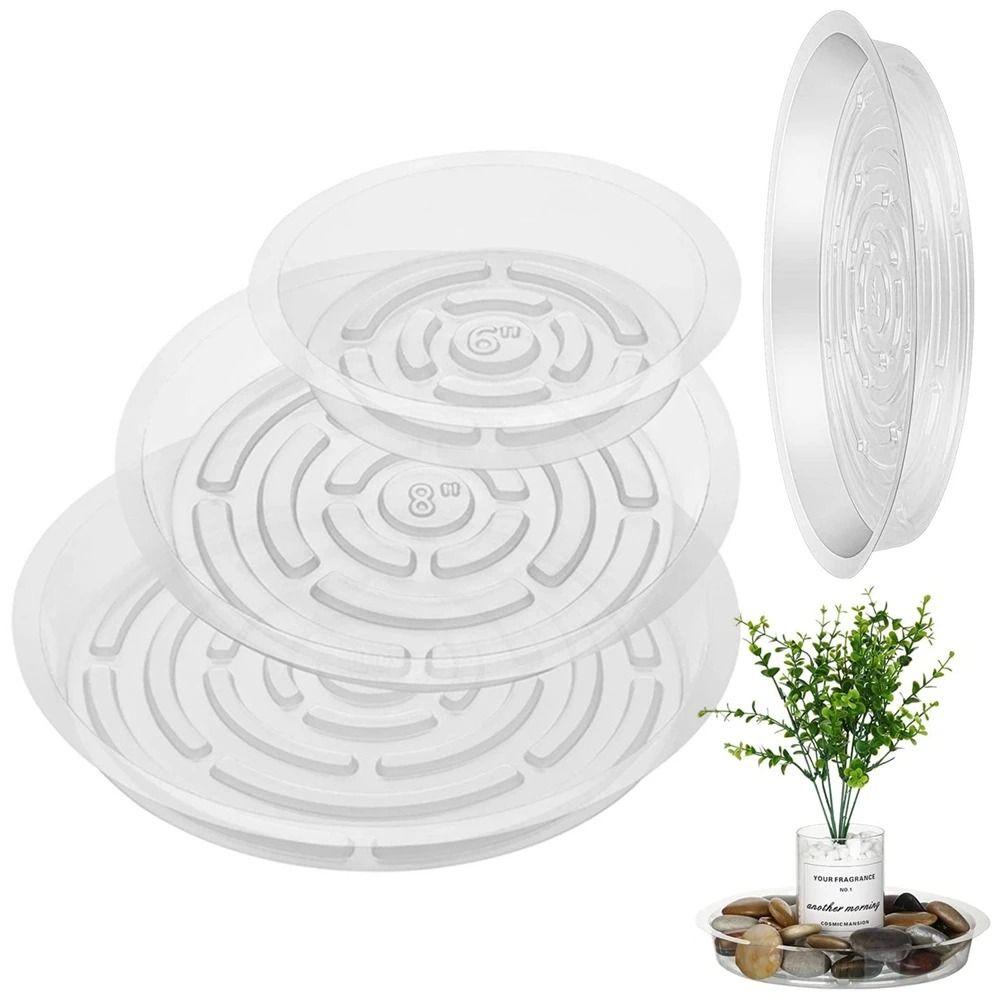 5pcs 6/8/10/12 Inch Drip Trays Round Plant Base Water Pan Plastic Flower Pot Tray  Potted Plant