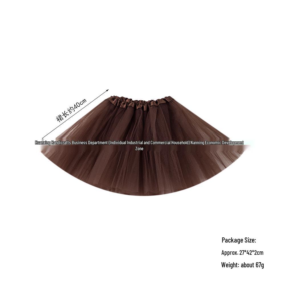 40cm Ballet Tutu Skirt for Girls & Adults - Fluffy, Cute Mesh Skirt for Dance & Role-play
