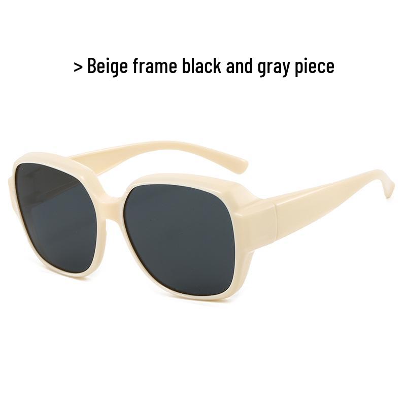 TR1055 Polarized UV Protection Over-Glasses for Myopia, Large Frame Sunglasses for Men & Women