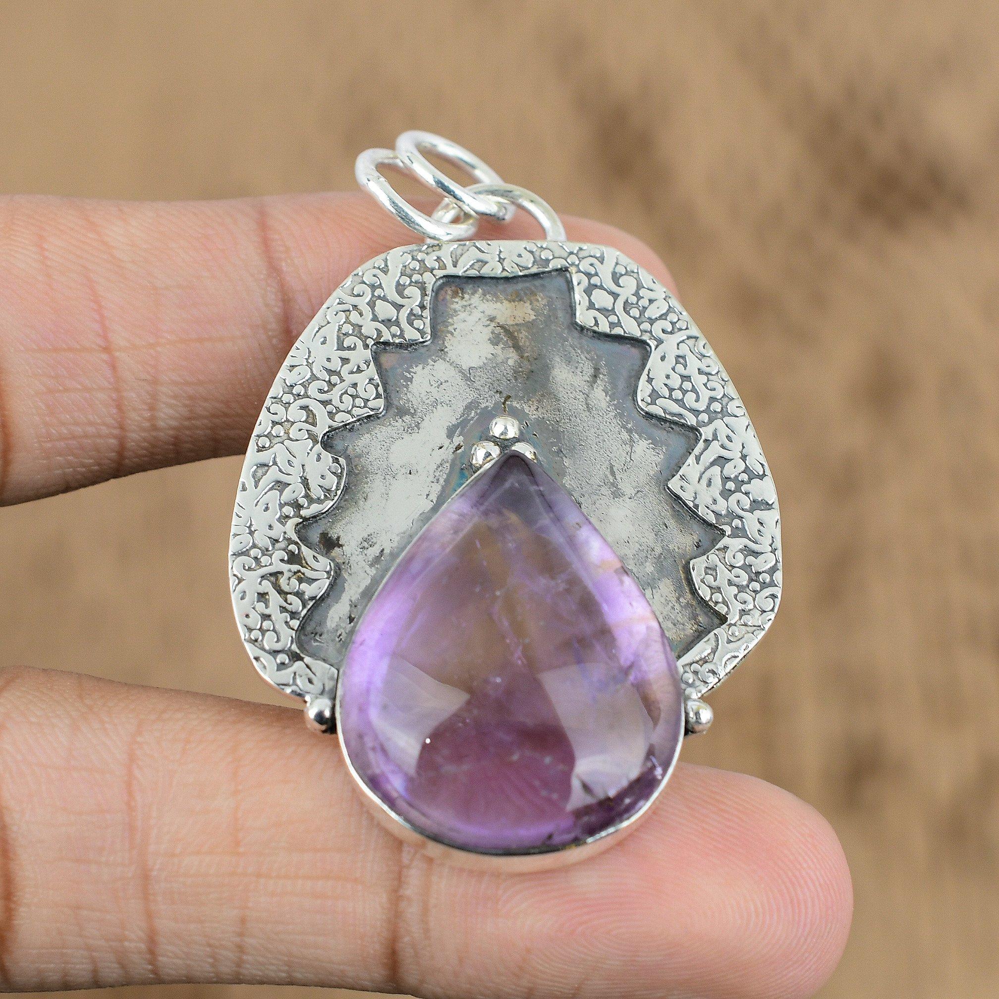

Anniversary Gift For Her Natural Ametrine Gemstone Pendant 925 Sterling Silver