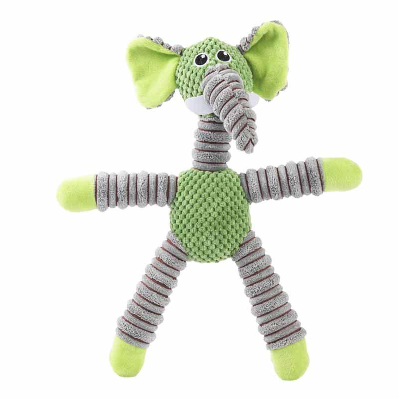 Bite-Resistant Velvet Animal Sound Toys for Small Dogs