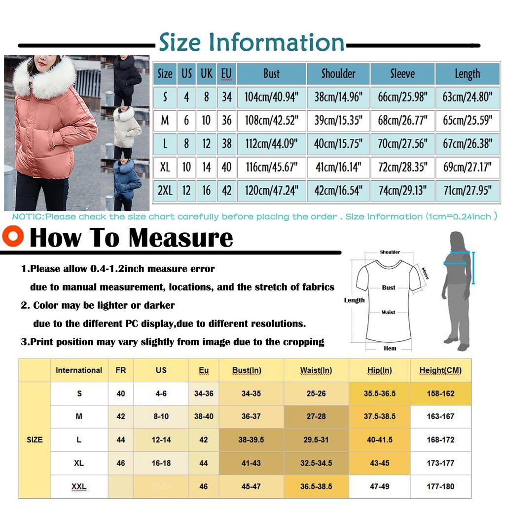 Women's  And Winter Fashion Short Down Cotton Jacket Solid Color Bread Clothes Jacket