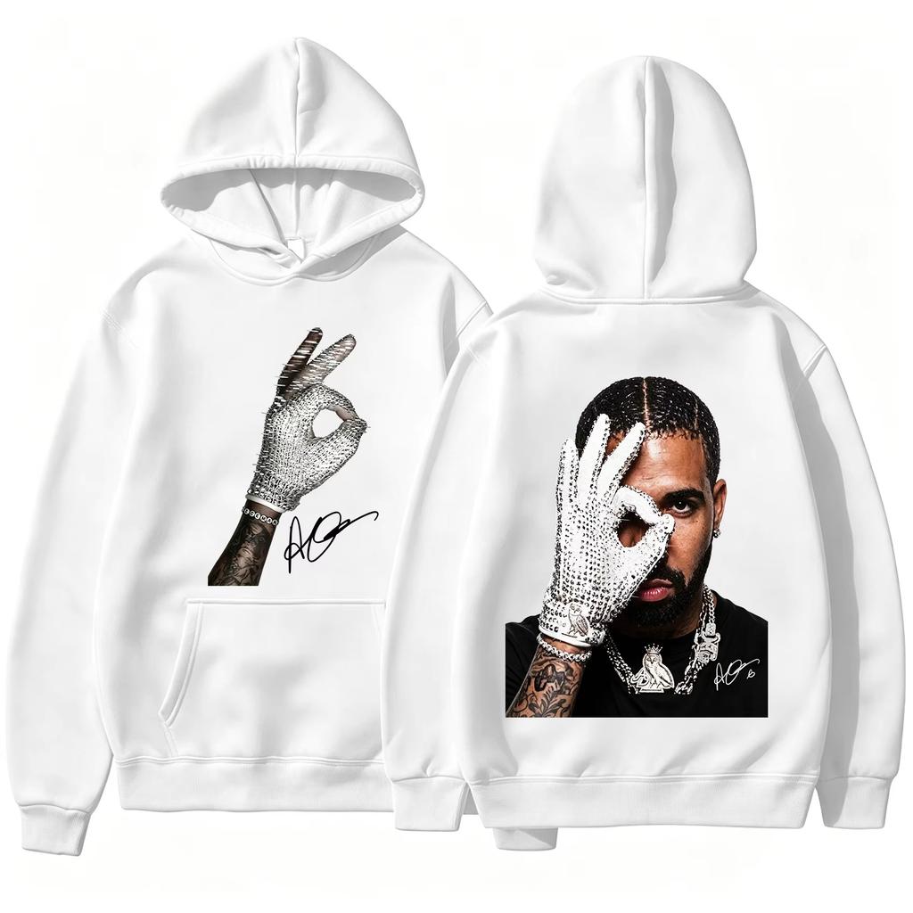 Hot Sale Drake ICEMAN Concert Hoodie Hip Hop Rap Singer Double Sided Printed Unisex Long Sleeve Fashion Soft Sweatshirt Loose Cozy and Versatile