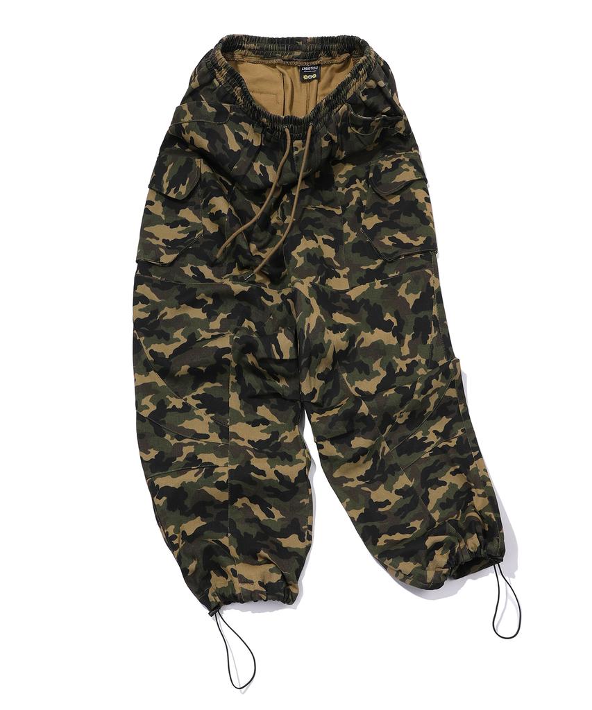 CPGN STUDIO Assassin Wide 3D Cargo Pants Camo