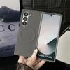 Carbon Fiber Pattern PU Leather Magnetic Phone Case For Samsung Galaxy Z Fold 6 5 4 3 Fold6 Fold5 Fold4 Fold3 5G Hard Back Cover