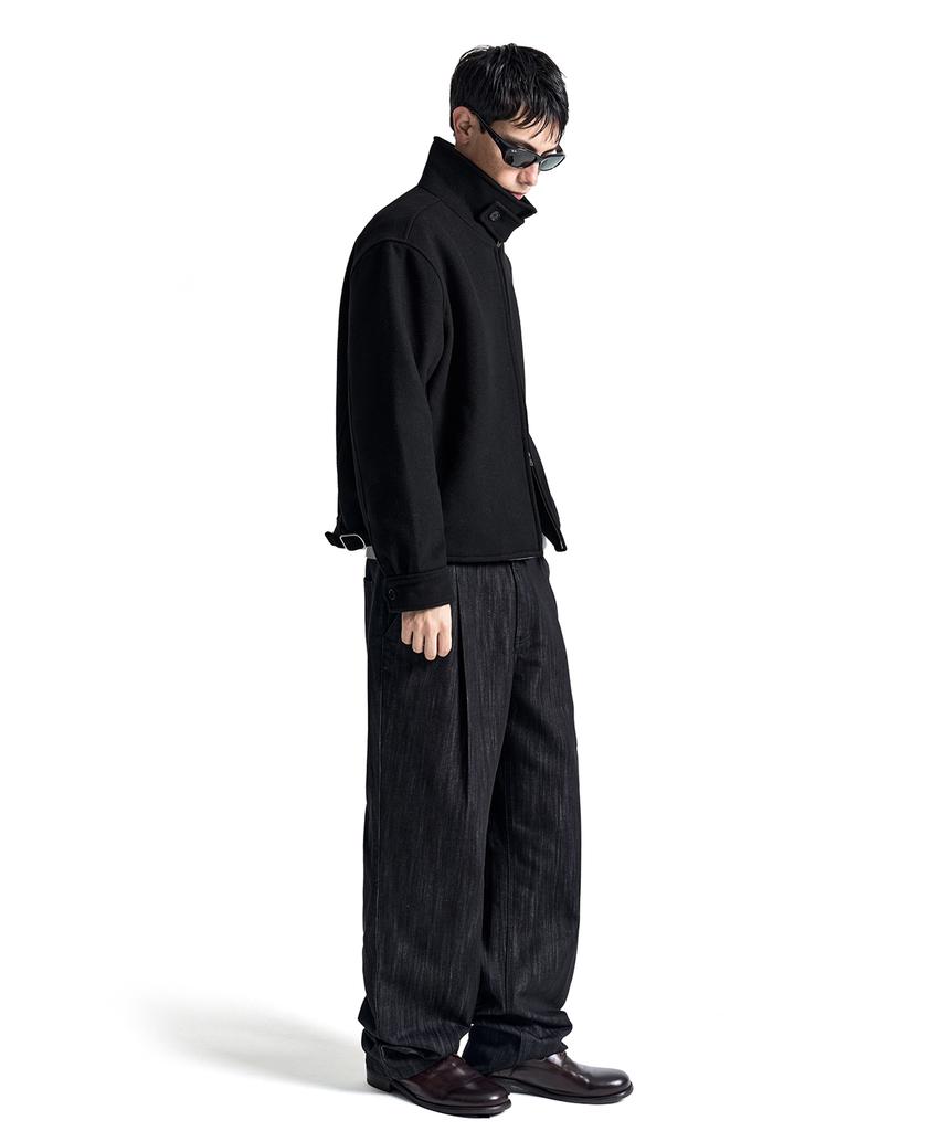 COSTUME O’CLOCK Wool 2-Way Drizzler Jacket Black Coosjk046Black