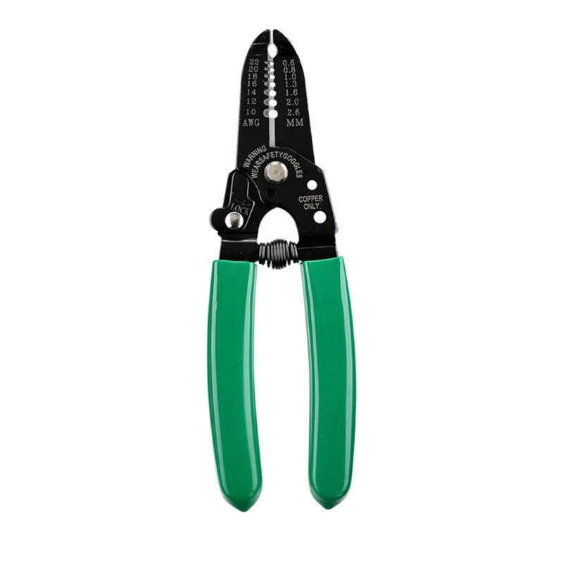 

Wire Stripping Pliers Carbon Steel Cable Crimping Hand Tool Cutter Ergonomic Handle for Professional and Craft Projects