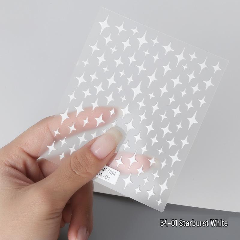 

Ага Мечтательные Звезды и Луна Наклейки для Ногтей: Золотые, Серебряные, Черные, Белые Украшения