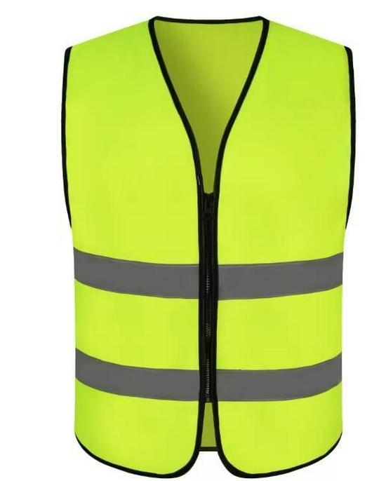 Custom Reflective Safety Vest with Logo for Nighttime Construction and Sanitation Workers