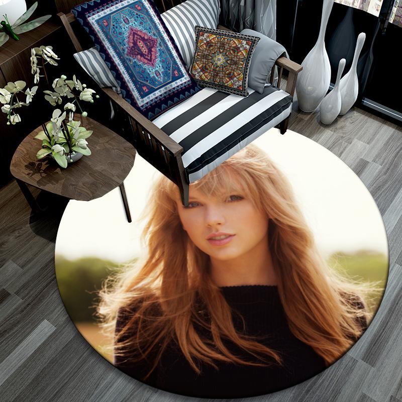 Taylor pattern round rug,Carpet Rug for Living Room Bedroom Playroom ,Non-slip Floor Mat,Holiday Gifts and Birthday Gifts.