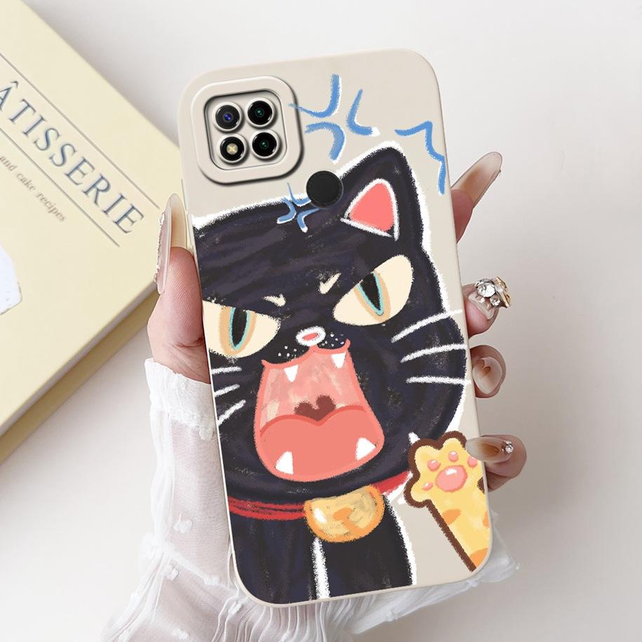 For Xiaomi Redmi 9C NFC Case For Redmi 10A Sport Cover Fashion Flower Fundas For Redmi 9 Activ 9C Anti-Drop Soft Silicone Bumper