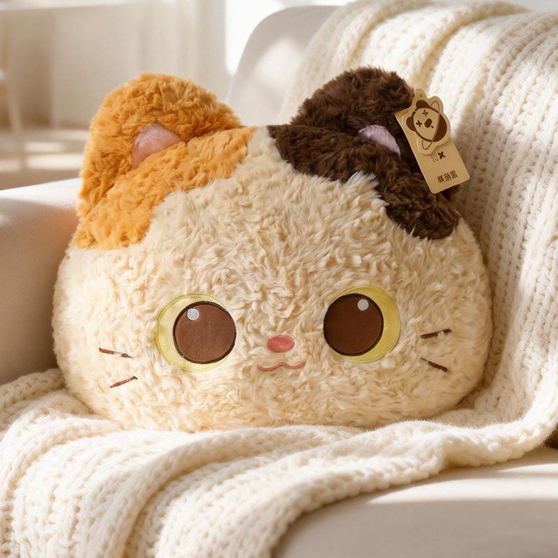 Black Cat Plush Toy: Cute Snot Bear Series Lumbar Cushion & Children's Pillow