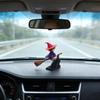 Funny Car Ornament Dashboard Drifting Figurine Desktop Ornament Broomstick Drift Ornament Car Decoration Interior Accessories