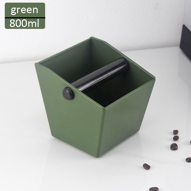 800ML/450ML Coffee Knock Box Anti Slip Coffee Dump Bin Bucket Espresso Grounds Container Home Cafe Waste Bin Coffee Accessories