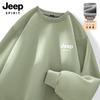 JEEP SPIRIT Men's Fleece-Lined Round Neck Sweatshirt