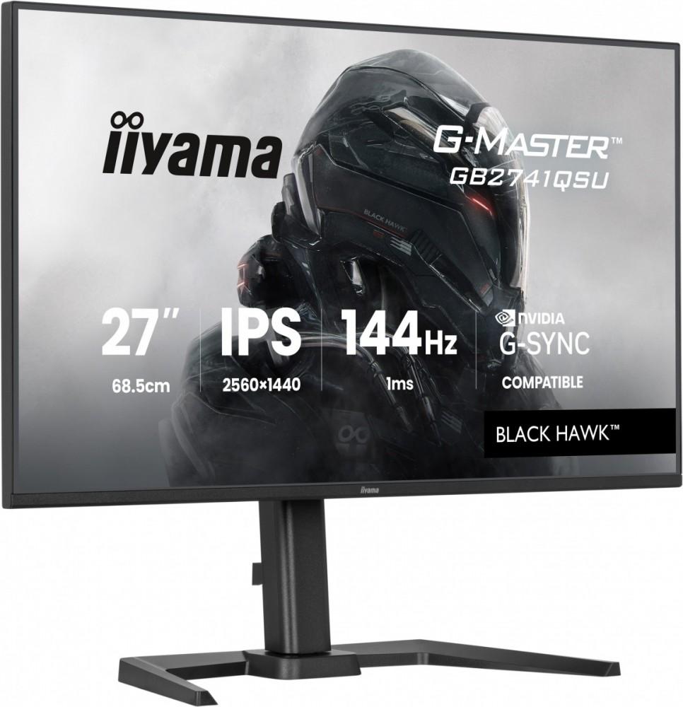 Monitor 27 Inches GB2741QSU-B1 IPS,QHD,144Hz,1ms,2xUSB, Adaptive G-SYNC,HDMI,DP,350cd, HAS (150) PIVOT