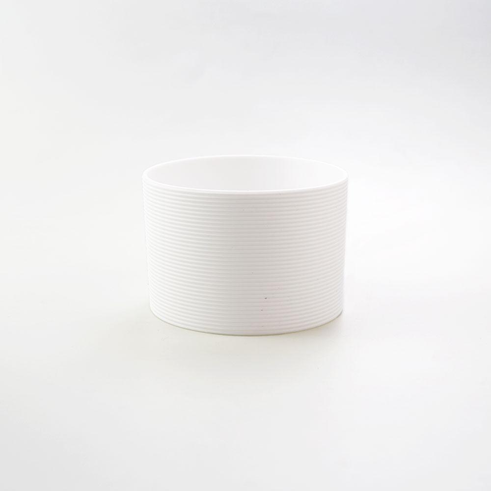 16 Colores 7.5CM Silicona Vidrio Taza Antideslizante Funda para Taza Aislamiento Antideslizante Cubierta Protectora 75MM Tapa de Taza con Raya Horizontal
