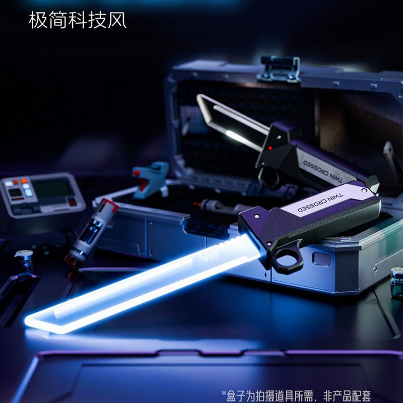 Outdoor Toy Bright Rotate Sword Multi-Color Flash LED Light Shine Cosplay Sword Toy Celebration Family Interactive Toy Designed For Children Adult