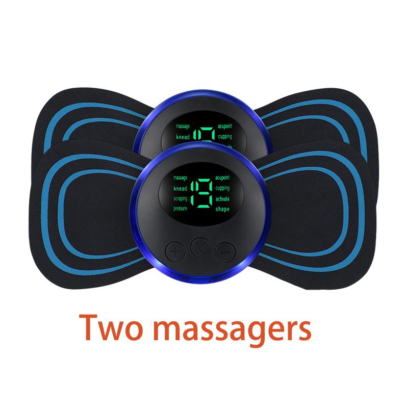 LCD Display EMS Neck Massage Electric Massager Cervical Neck Back Patch 8 Mode Pulse Muscle Stimulator Portable Relief Pain