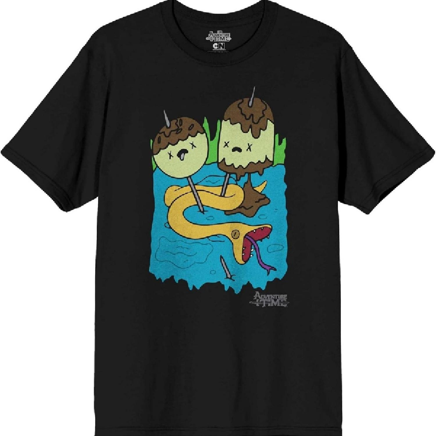 

Время приключений Футболка с принцессой Бубльгум Мужская черная футболка с коротким рукавом XXXXXL чёрный