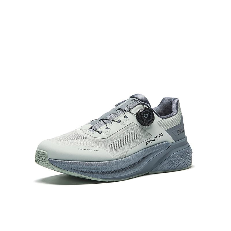 New Anta Burning Training MAX Cushioning, Wear Resistant Low Top Training Shoes Men's Gray 112537789-4
