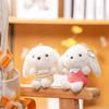 Cute Long Ears Dog Keychain Cartoon Plush Girls Kid Backpack Doll Decoration