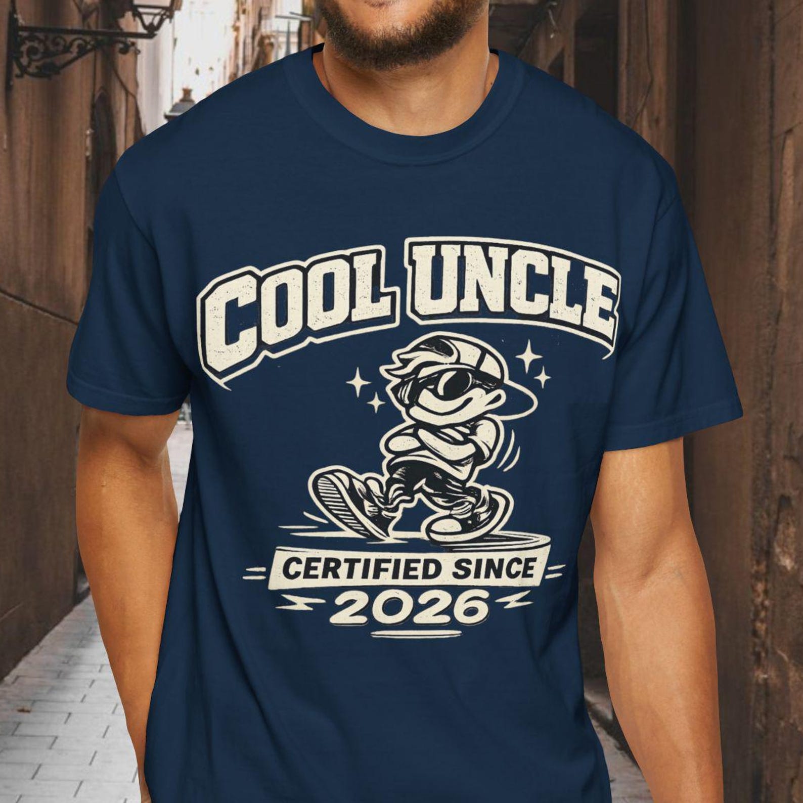 Comfort Colors Cool Uncle 2026 Shirt, Certified Uncle To Be Tee, Pregnancy AnnouncemenT shirt, New Uncle Gift S
