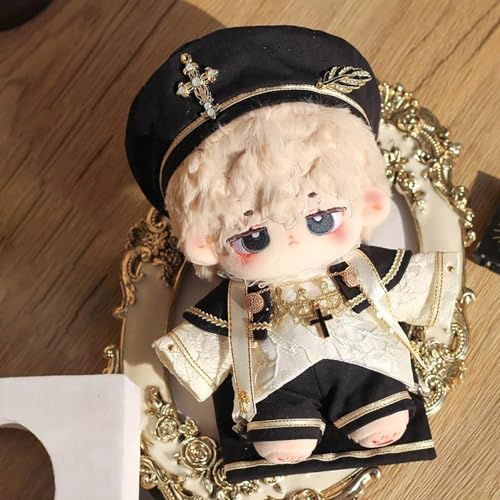 niannyyhouse 10cm, 15cm, 20cm, 40cm Plush Toy Clothes, European Style, Hat, Dress Shirt, Pants, Shawl, Leather Shoes, Cotton Doll, Accessories, Dress-