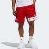 Adidas Retro Patchwork Print Basketball Shorts Men Bottoms Red GQ4115