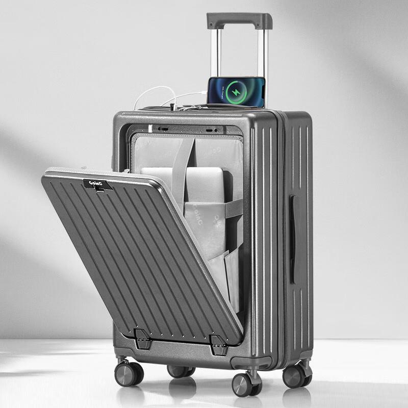 Expandable Front-Opening Travel Luggage
