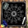 Tarot Card Tablecloth Altars Cloth Astrology Divinations Non-Slip Mat 12 Constellations Tablecloth Tapestry Home Decors