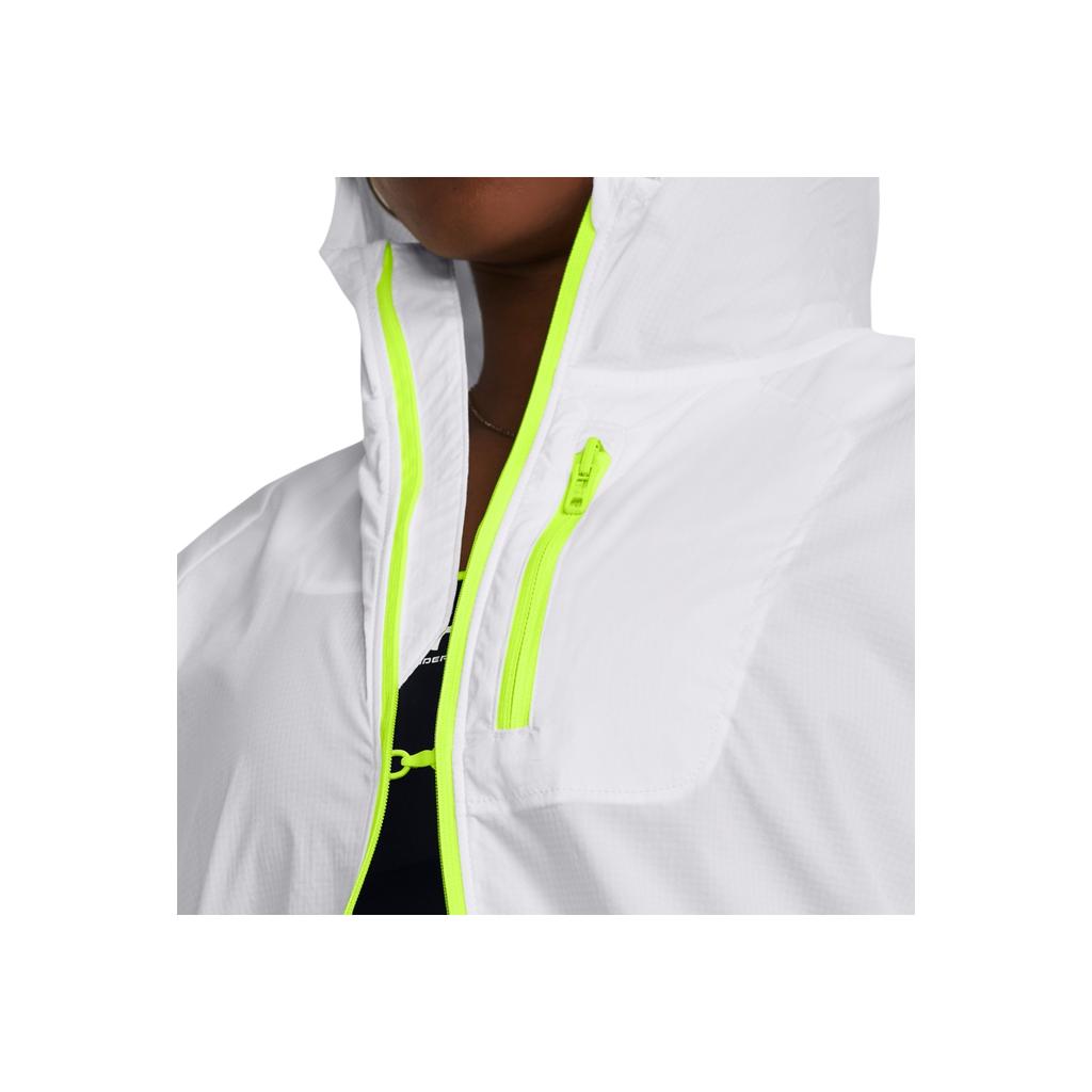 Under Armour Solid Color Breathable Hooded Long Sleeve Jacket Women Jackets White 1381881-100