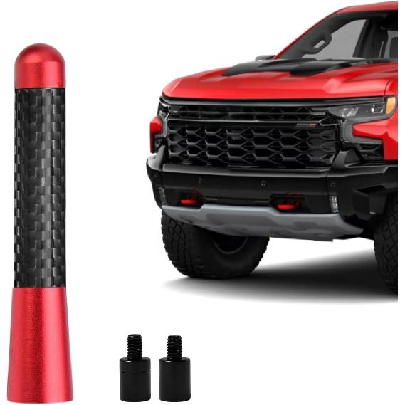 Carbon Fiber Truck Antenna for Chevy Silverado 1500 2500 3500 & GMC Sierra 1999-2025 2026,Chevy Silverado Antenna Truck Accessories,Short Car Video
