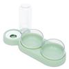 Bowl Set With 3 Glasses Double Food Bowl Wet And Dry Food With Water Bottle