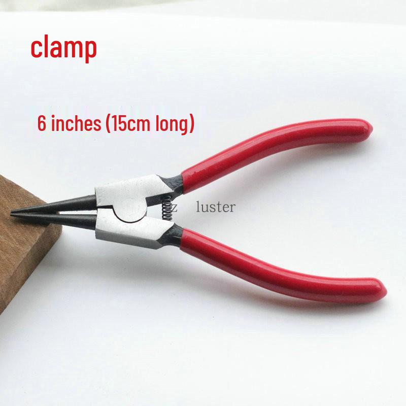 Jewelry Tools: Split Ring, Spreading, and Shaping Pliers with Plastic Handles for DIY Accessories.