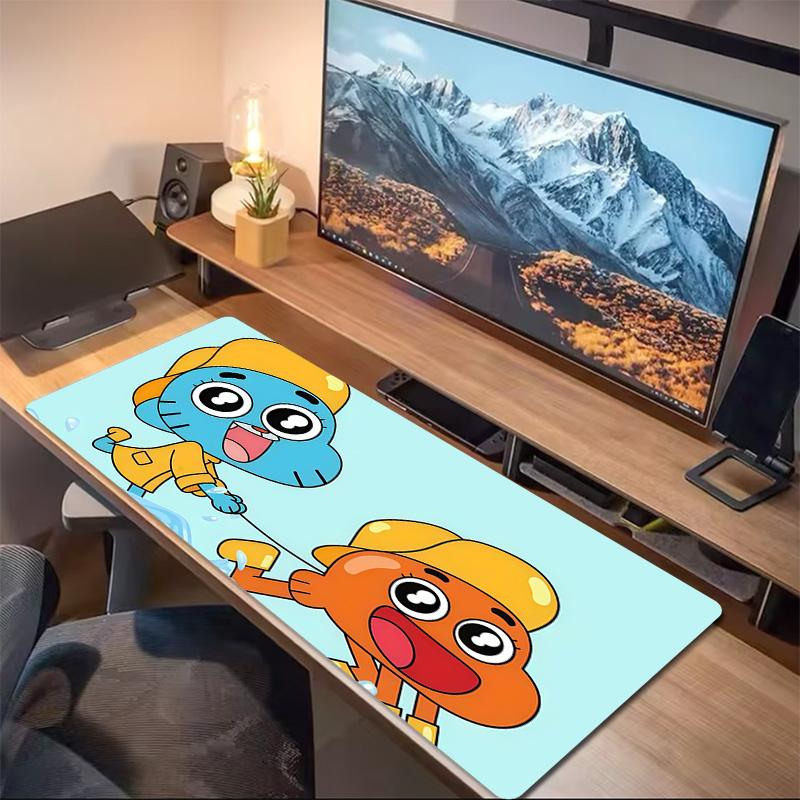 The Amazing World of Gumball2 Print Cushion Non-slip Laptop Tablet Big Mousepad XXL Mat Mini PC Playmat With Lock edge