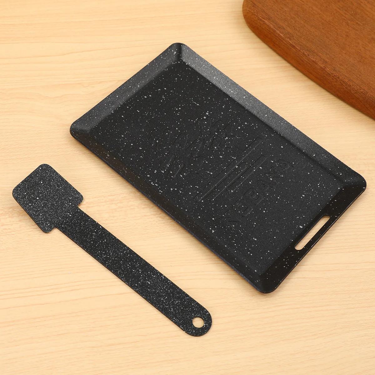 

Уличная одинарная сковорода креативная квадратная мини-сковорода для барбекю японская переносная сковорода с антипригарным покрытием маленькая сковорода-гриль железная пластина для барбекю чёрный