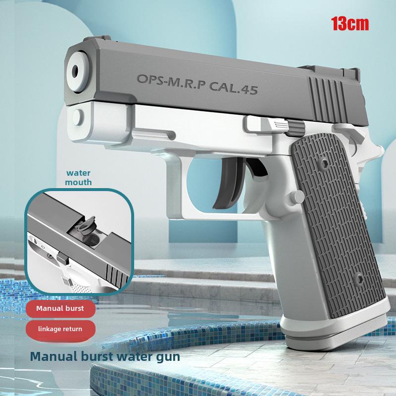 "New Douyin Kids' Mini Glock Water Gun Toy - Summer Beach Fun"